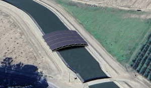 Conger Solar Systems Over Wide Span Canal for Project Nexus